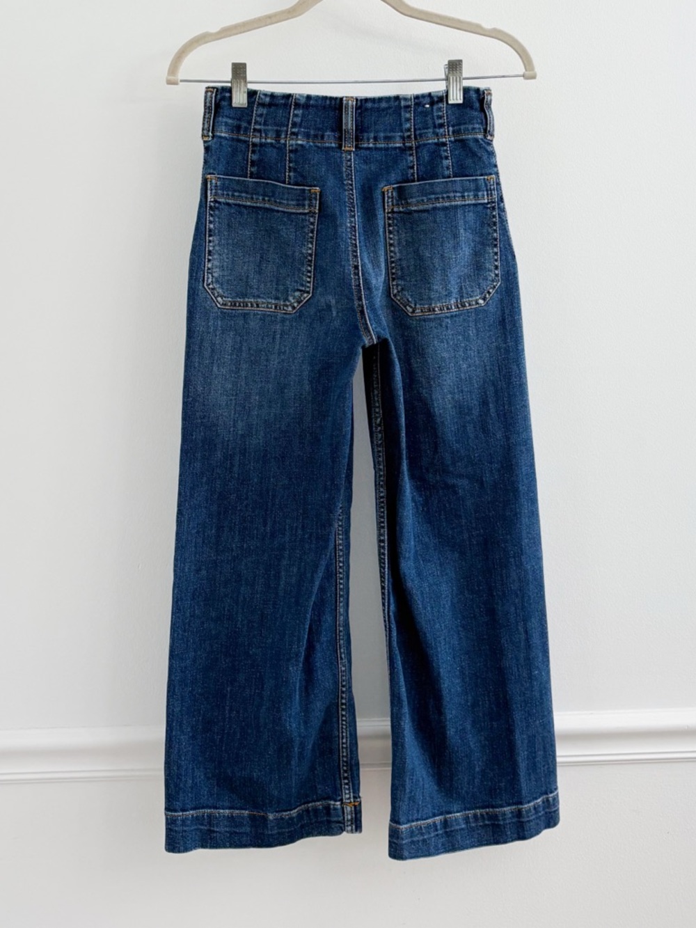 Anthropologie Colette Crop High-Rise Wide Leg Jeans 25 - Picture 7 of 9